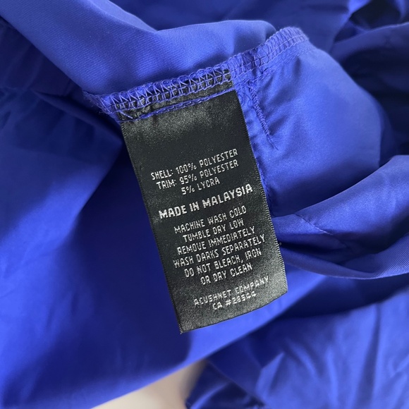 FootJoy Royal Blue V-Neck Pullover Windbreaker Jacket Mens Small W/ Pkts Poly - Picture 8 of 8